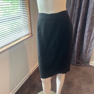 Saks Fifth Avenue Black Wool Pencil skirt, size 14